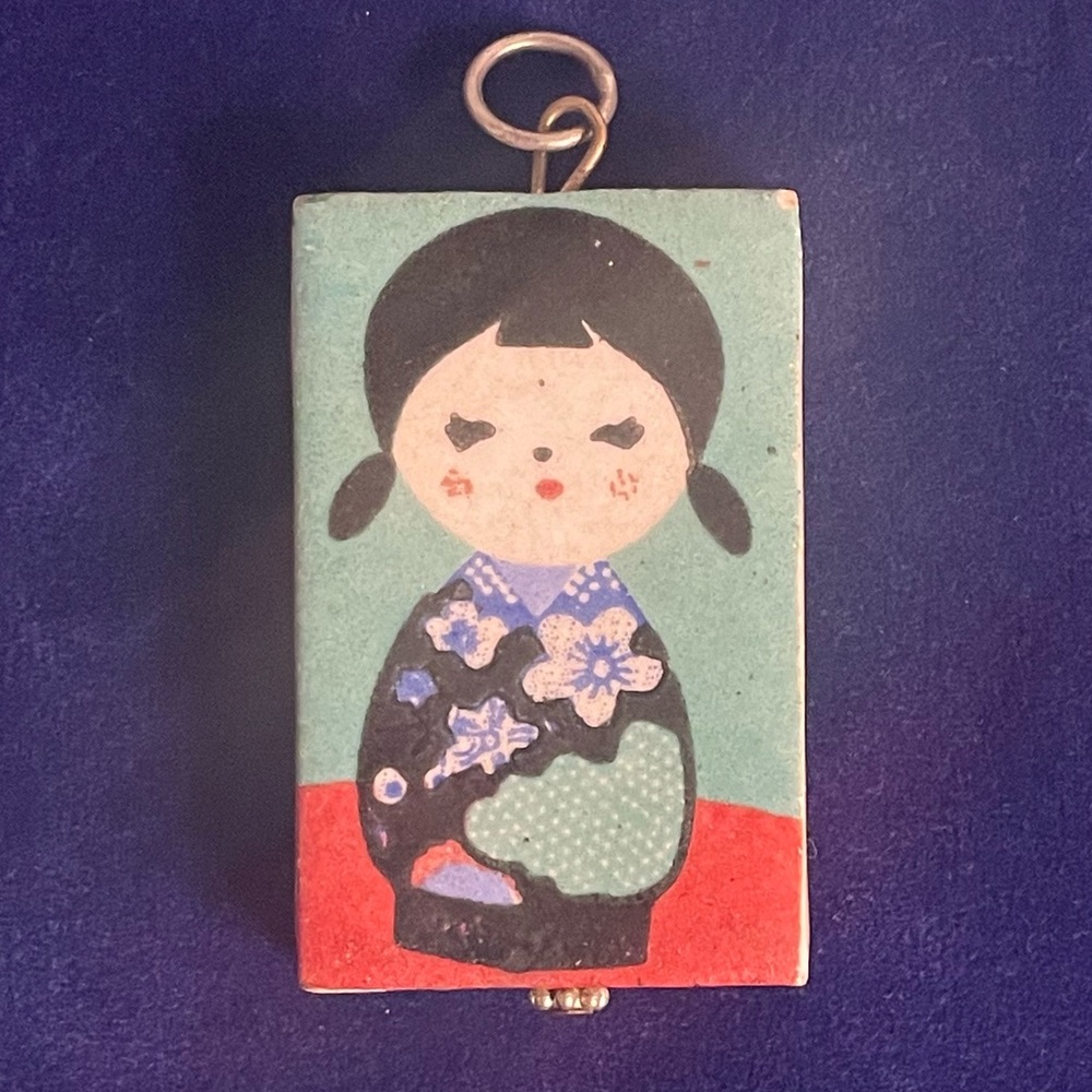 Vintage Hand Painted Pendant